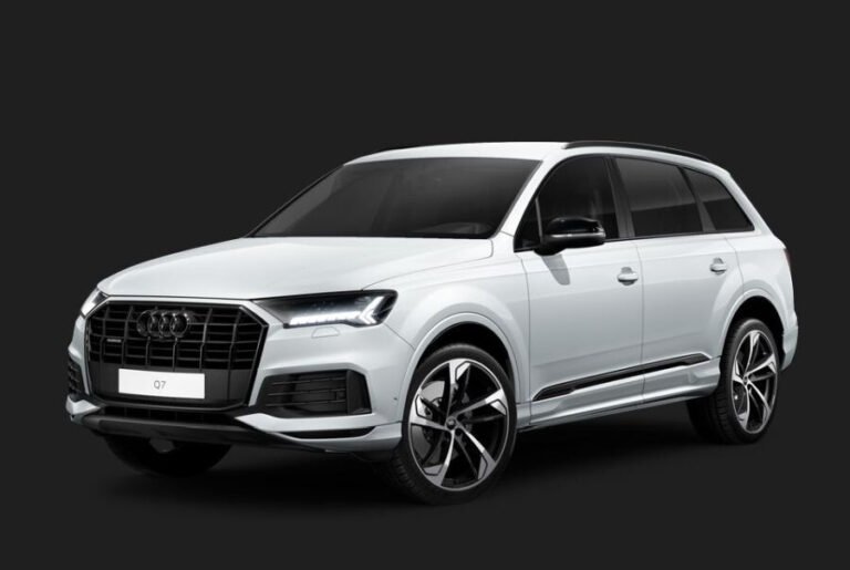 White Audi Q7 premium SUV
