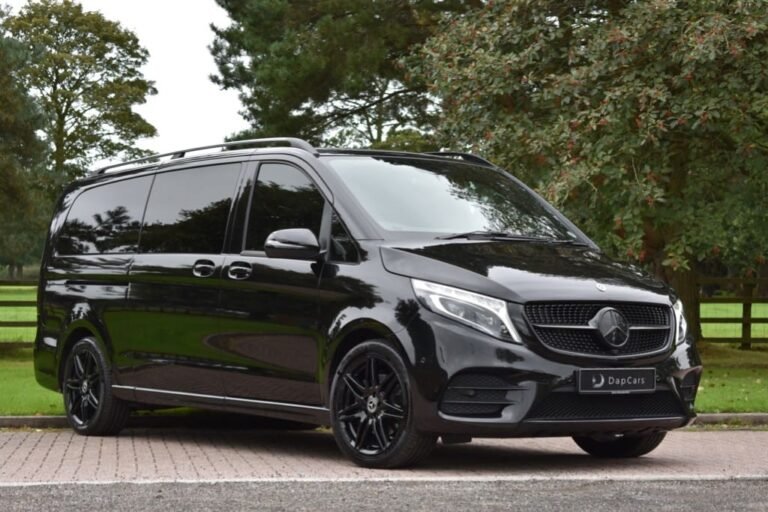 Black Mercedes-Benz V-Class luxury people mover